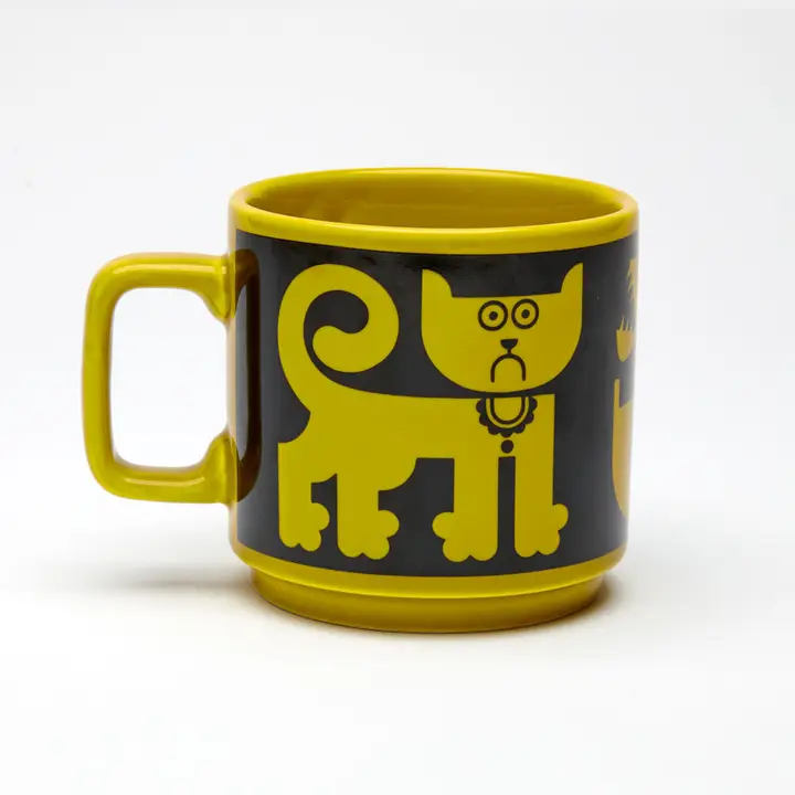 Magpie X Hornsea Ceramic Mug Cat & Pirhana - Image 3