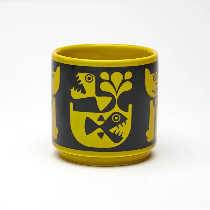 Magpie X Hornsea Ceramic Mug Cat & Pirhana - Image 2