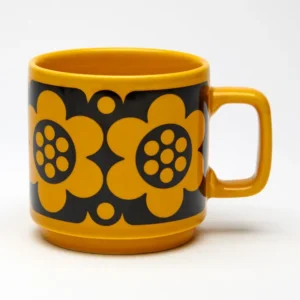 Magpie X Hornsea Ceramic Mug Geo Flower Yellow